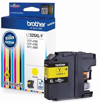 Brother ORYGINALNY tusz LC525XL Y DPC-J100 J105