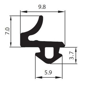 10мб+Клей Уплотнитель оконный S-835x VEKA