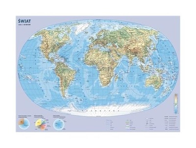 Plansza edukacyjna Demart Mapa świata 1:60 000 000