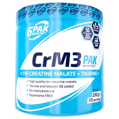 6PAK CRM3 TRI-CREATINE 250G ANANAS