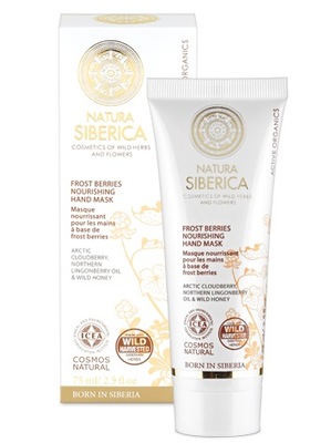NATURA SIBERICA FROST BERRIES ODŻYWCZY NATURALNY KREM MASKA DO RĄK