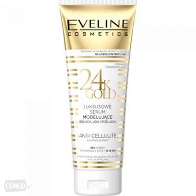 Eveline 24k Gold luksusowe serum modelujące brzuch uda i pośladki 250ml