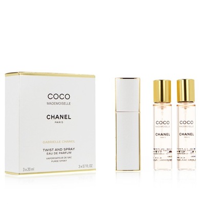 Chanel Coco Mademoiselle EdpTwist And Spray 3 x 20ml