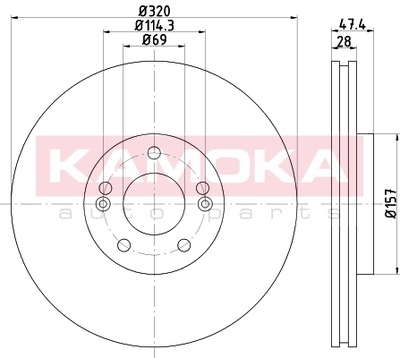 DISQUE HAM AVANT EN 103296/KAO - milautoparts-fr.ukrlive.com