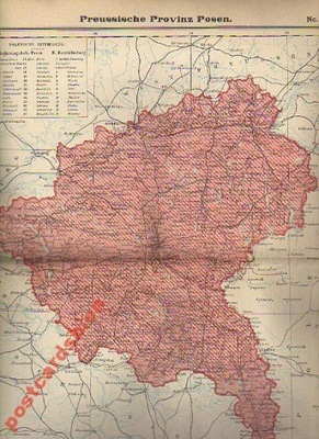 38098; Preussische Provinz Posen. Okolo 1900 roku