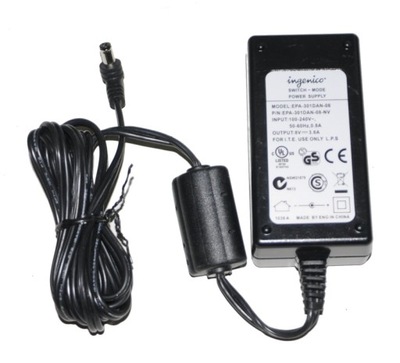 SAGEM INGENICO zasilacz 8V 3.6A 30W prąd stały 5.5/2.1