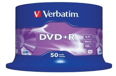 VERBATIM DVD+R 4,7GB 16x AZO Cake 50 szt WARSZAWA