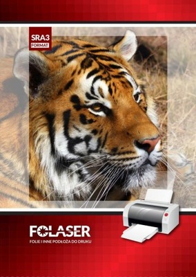 Folia samoprzylepna BIAŁA MAT laser 50SRA3 Folaser