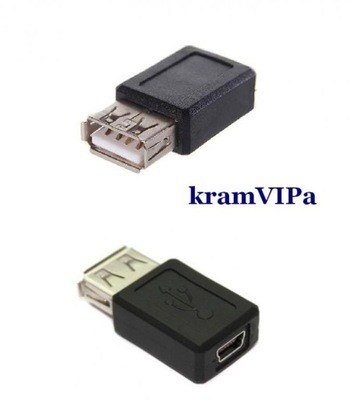 USB żeński na mini USB F Adapter USB - mini USB F