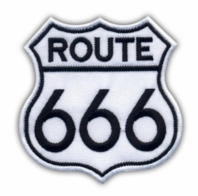 Naszywka - Route 666 to hell, droga do piekła HAFT