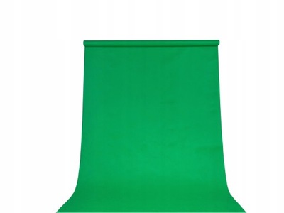 TŁO FOTO zielony GREENSCREEN 160x300 cm bez tulei