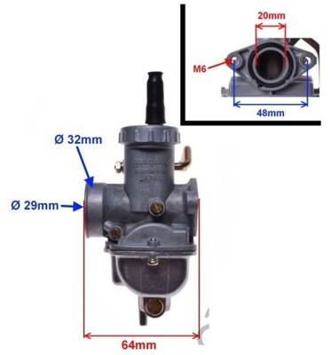 CARBURATEUR JAPAN JUNAK ROMET BARTON ZETKA MINI CROSS - milautoparts-fr.ukrlive.com