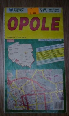 OPOLE mapa plan miasta