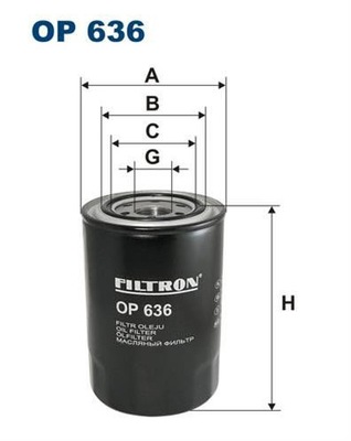 FILTRON FILTER OILS OP636 MITSHUBISHI 2.8TD-3.9TD - milautoparts-fr.ukrlive.com