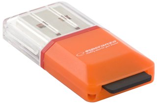RED Mini Czytnik kart micro SD SDHC USB 2.0 Orange