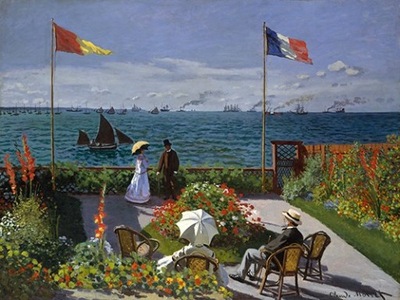 Obraz Garden at Sainte-Adresse- Claude Monet 70x50