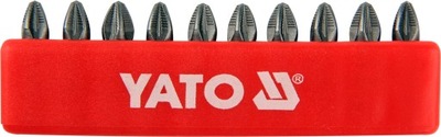 YATO Końcówki wkrętakowe pz2x25 mm kpl. 10 szt.