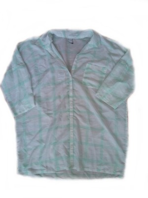 TSK0361 Koszula s.Oliver 42-44/XL biało zielona