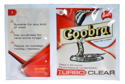 Turbo Clear COOBRA bezwonny zacier do klarowania