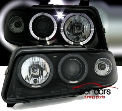 Ліхтарі  фари audi a4 s4 b5 angel eyes led bl фото №1