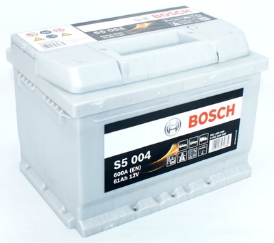 BATTERY BOSCH SILVER S5004 61AH 600A RIGHT + - milautoparts-fr.ukrlive.com