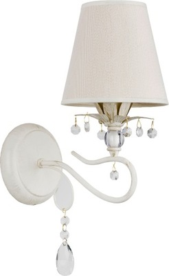 Lampa kinkiet abażur kryształ LUKRECJA 21060 Alfa