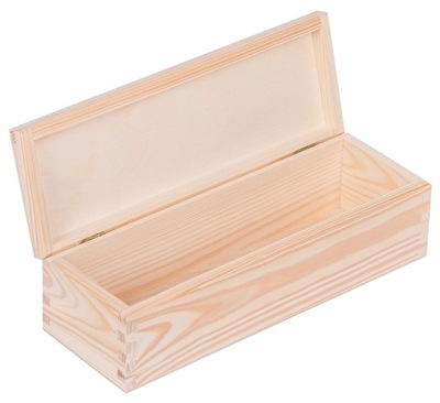 Úložný box - PUDEŁKO drewniane 9x28,5cm DECOUPAGE PREZENT EKO