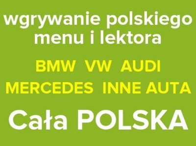 POLSKIE MENU BMW NBT EVO CIC USA F25 F30 X5 MAPA