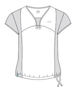 BIE0033 UMBRO Koszulka damska 42 EU/ XL biała*