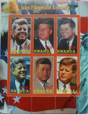 Prezydent John Kennedy JFK Rwanda ark. #H006
