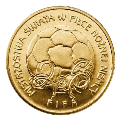 Moneta 2 zł Mundial Niemcy 2006
