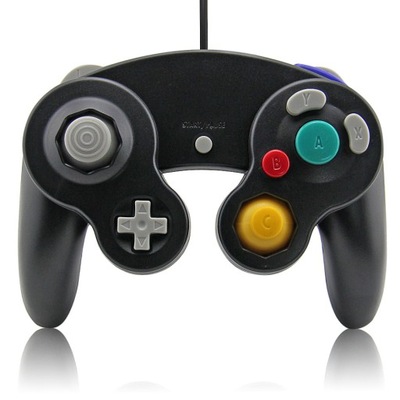 IRIS Pad kontroler GameCube czarny - graj w gry GameCube na konsoli Wii