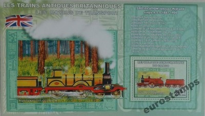 LOKOMOTYWY brytyjskie kolej Congo blok #CDR0702f