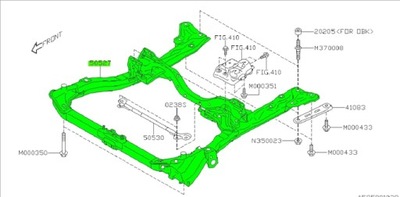 SANKI PRZEDNIE BELKA SUBARU LEGACY USA 09-14 SEDAN