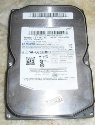 HDD SAMSUNG SP1603C P120S 160 GB SATA