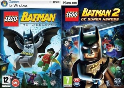 LEGO BATMAN 1+ LEGO BATMAN 2 PL PC GRY NOWE SKLEP