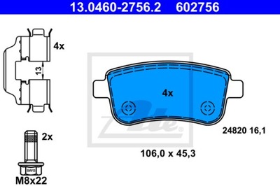 ATE DISQUE DE FREIN RENAULT T. CLIO/MEGANE/SCENIC 08- AVEC PAR COUSSINET ABS - milautoparts-fr.ukrlive.com