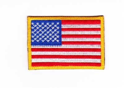 VAR Naszywka FLAGA 7,5 x 5 cm USA ARMY L. KOLOR