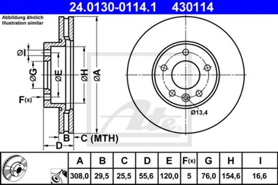 ATE 24.0130-0114.1 DISQUE DE FREIN - milautoparts-fr.ukrlive.com