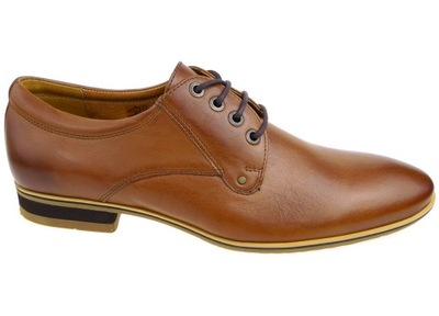 Conhpol buty wizytowe C-2554-S2 rudy skóra 39