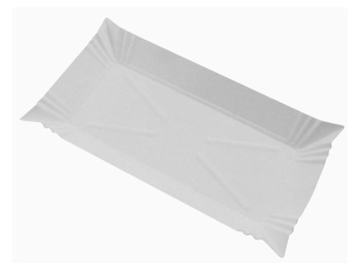 TACKA PAPIEROWA PROSTOKĄTNA 14x25cm 100SZT TALERZ TACKI