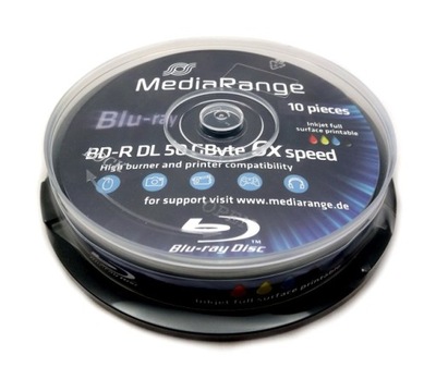 MEDIARANGE BLU-RAY BD-R DL 50GB 6x 1szt PRINTABLE