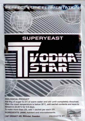 DROŻDŻE GORZELNICZE GORZELNIANE TURBO TVODKA STAR