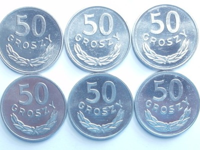 Moneta 50 gr groszy 1987 r mennicza stan 1