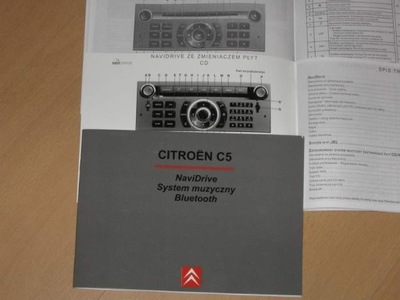 CITROEN C5 INSTRUCTION DE SERVICE NAVIDRIVE NAVIGATION RADIO CD MP3 TÉLÉPHONE - milautoparts-fr.ukrlive.com