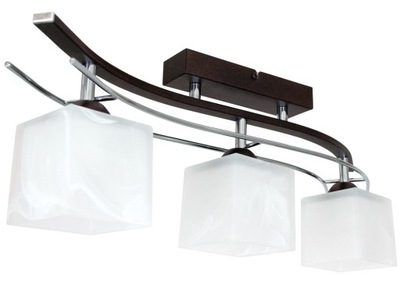 Lampa sufitowa wisząca LEO 3 wenge żyrandol lampy sufitowe