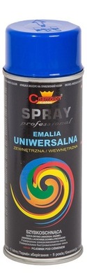 Spray Niebieski Ciemny Ral 5010 Emalia Farba Lakier Champion