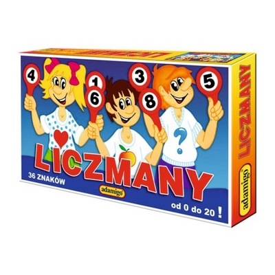 Liczmany Lizaki Plakietki matematyczne Od 0 do 20