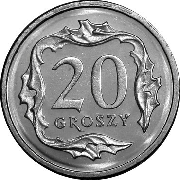 20 gr groszy 1996 mennicza z worka lub rolki