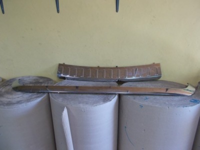 Молдинг хромированная na бампер задняя mercedes ml w166 фото №1